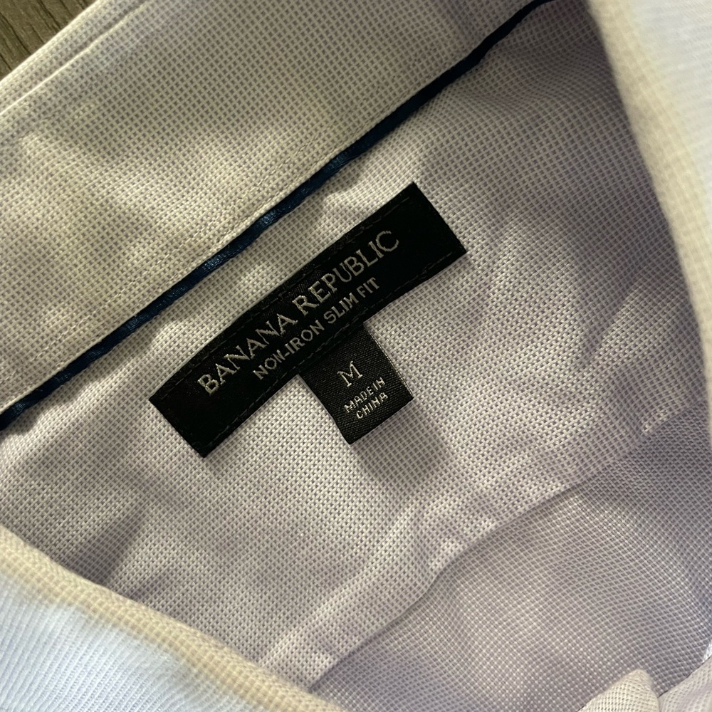 Mens Banana Republic Dress Shirt Size M Light Blue Make Me An Offer